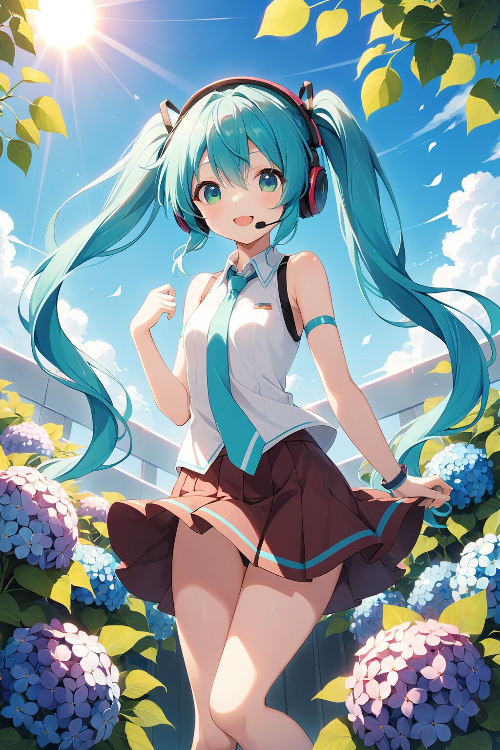 GWの紫陽花ミク