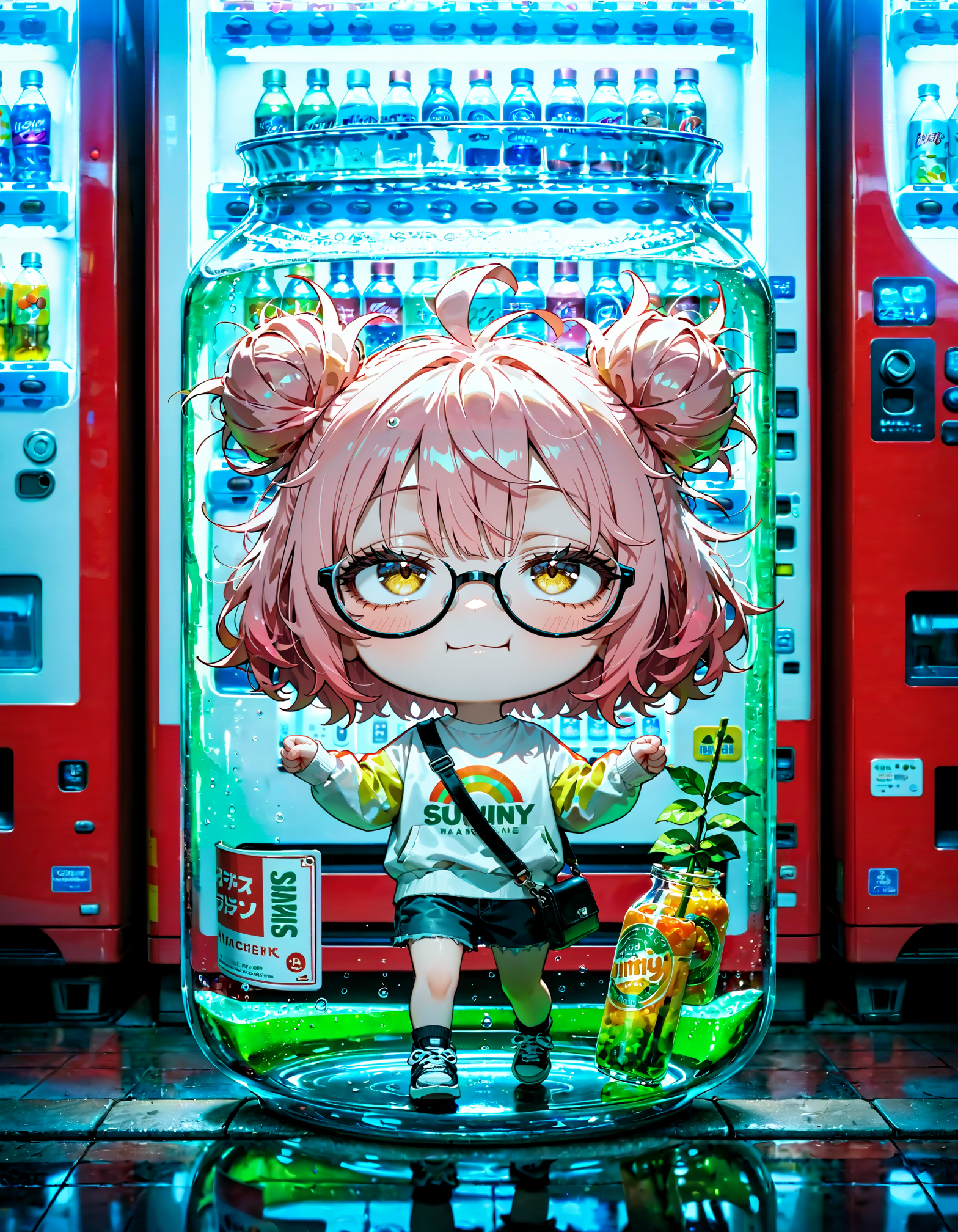 今日は何の日？　自動販売機の日 | の人気AIイラスト・グラビア