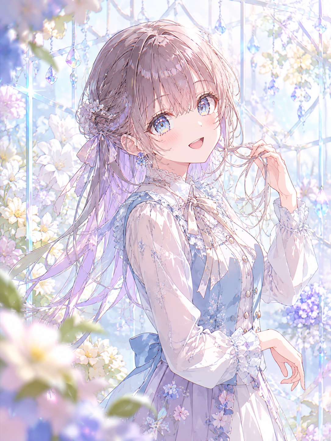 花晶の庭で、春をまとう