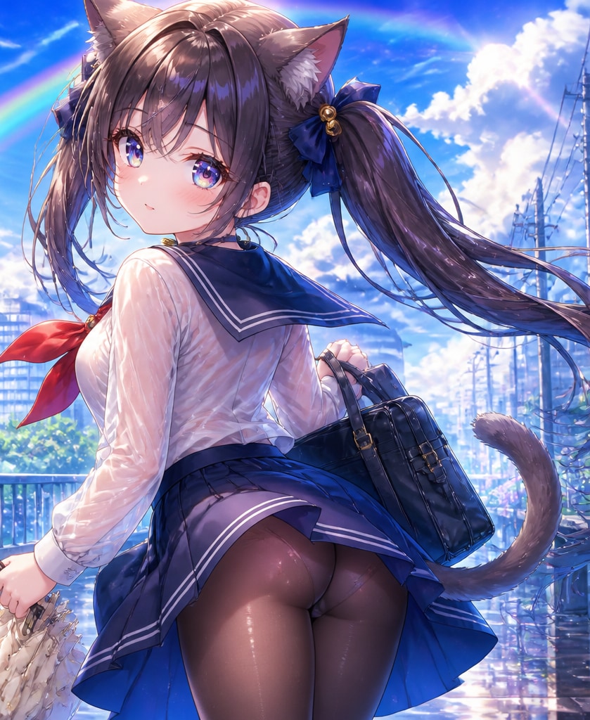 黒ツイにゃん