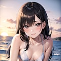 大胆なビキニ姿（違った構図） 4枚目