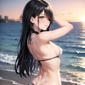 大胆なビキニ姿（違った構図） 5枚目