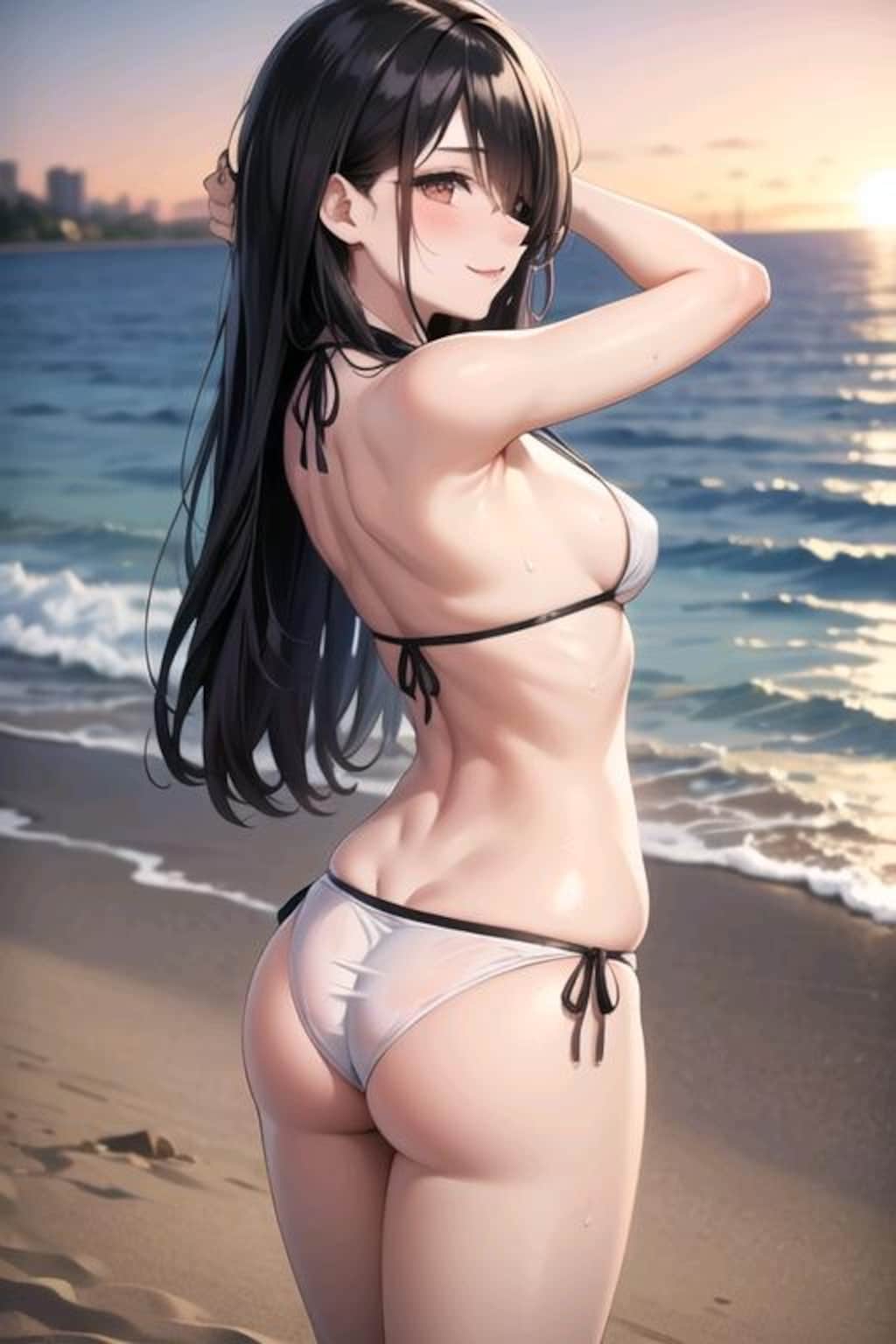 大胆なビキニ姿（違った構図）