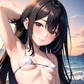 大胆なビキニ姿（違った構図） 3枚目