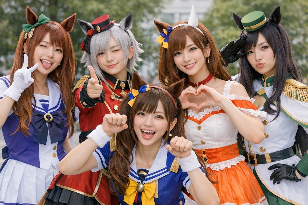 ウマ娘のコスプレする人