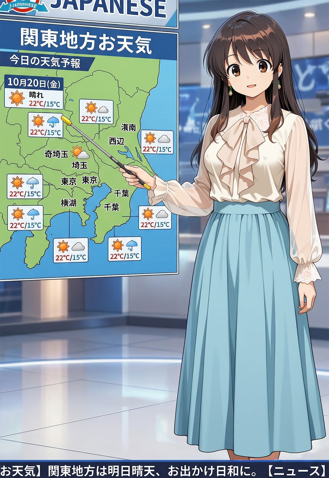 お天気キャスター | の人気AIイラスト・グラビア
