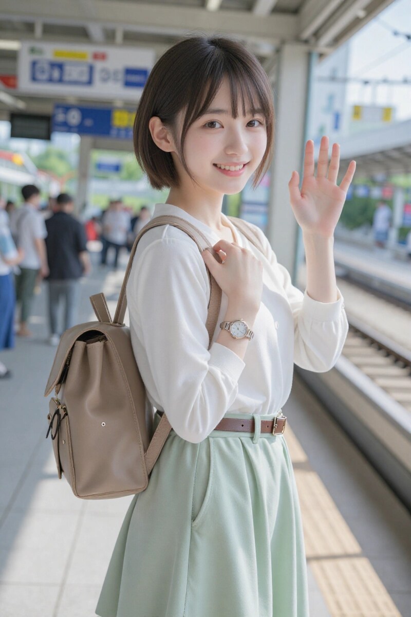 うちの子と駅で待ち合わせ