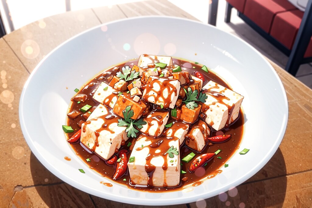 辛そうな麻婆豆腐