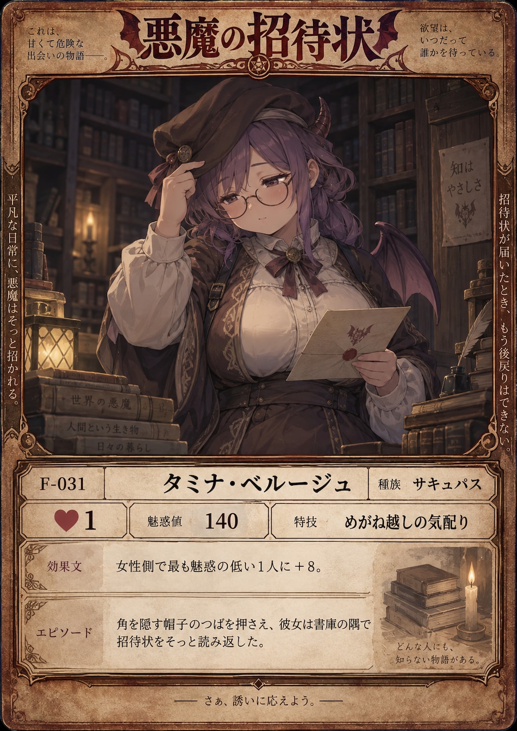 『悪魔の招待状』♡１カード