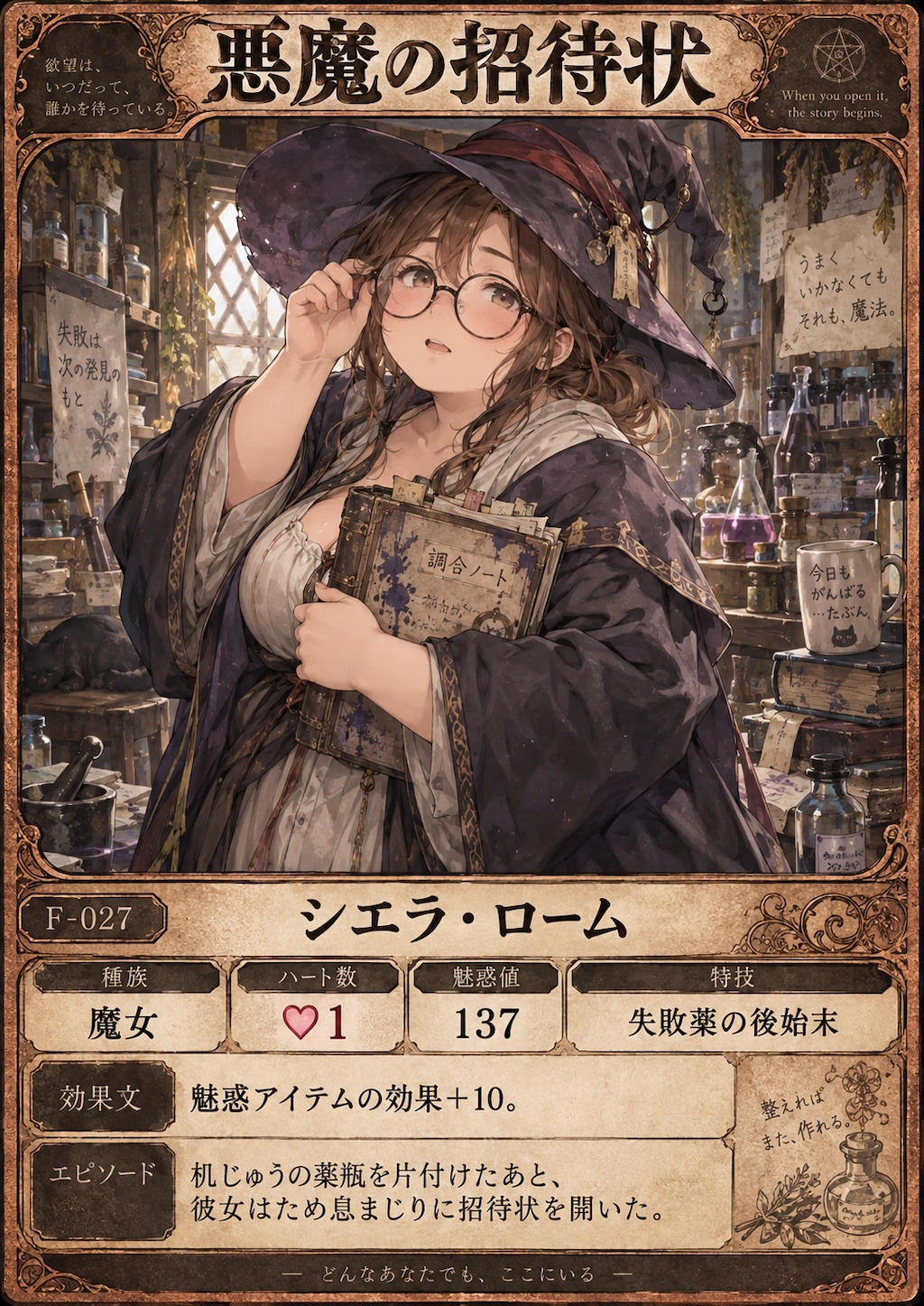 『悪魔の招待状』♡１カード