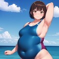 競泳水着少女(プラスサイズモデル) 3枚目