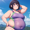 競泳水着少女(プラスサイズモデル) 5枚目