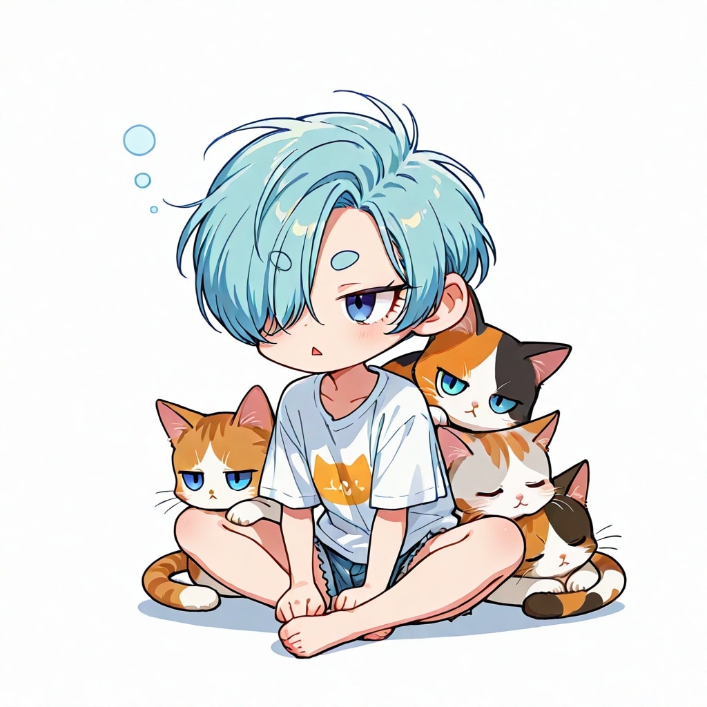 夏姉さんとぬこ | の人気AIイラスト・グラビア