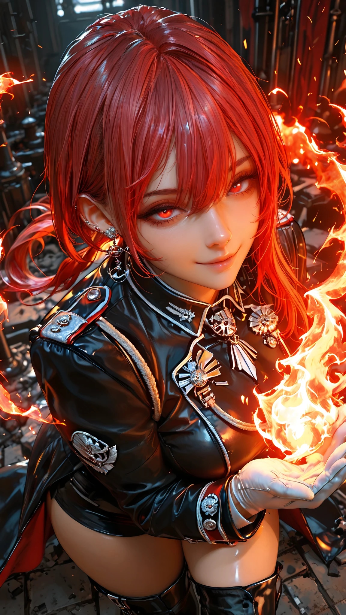 紅蓮の魔術団長 | の人気AIイラスト・グラビア