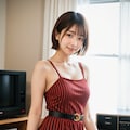 レトロなドレスの女性 7枚目