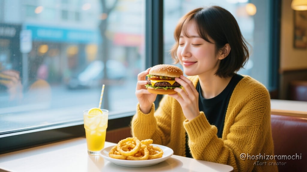 窓辺で頬張る至福の瞬間