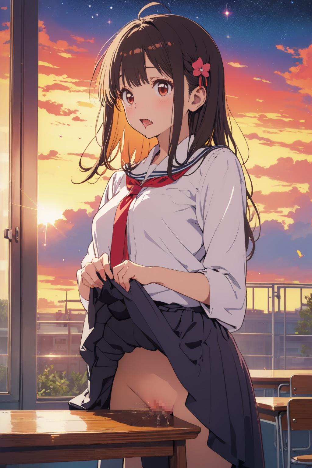 好きなアイツの机で…