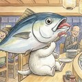 100円ショップでマグロヘッドを買った白ラッコ 3枚目