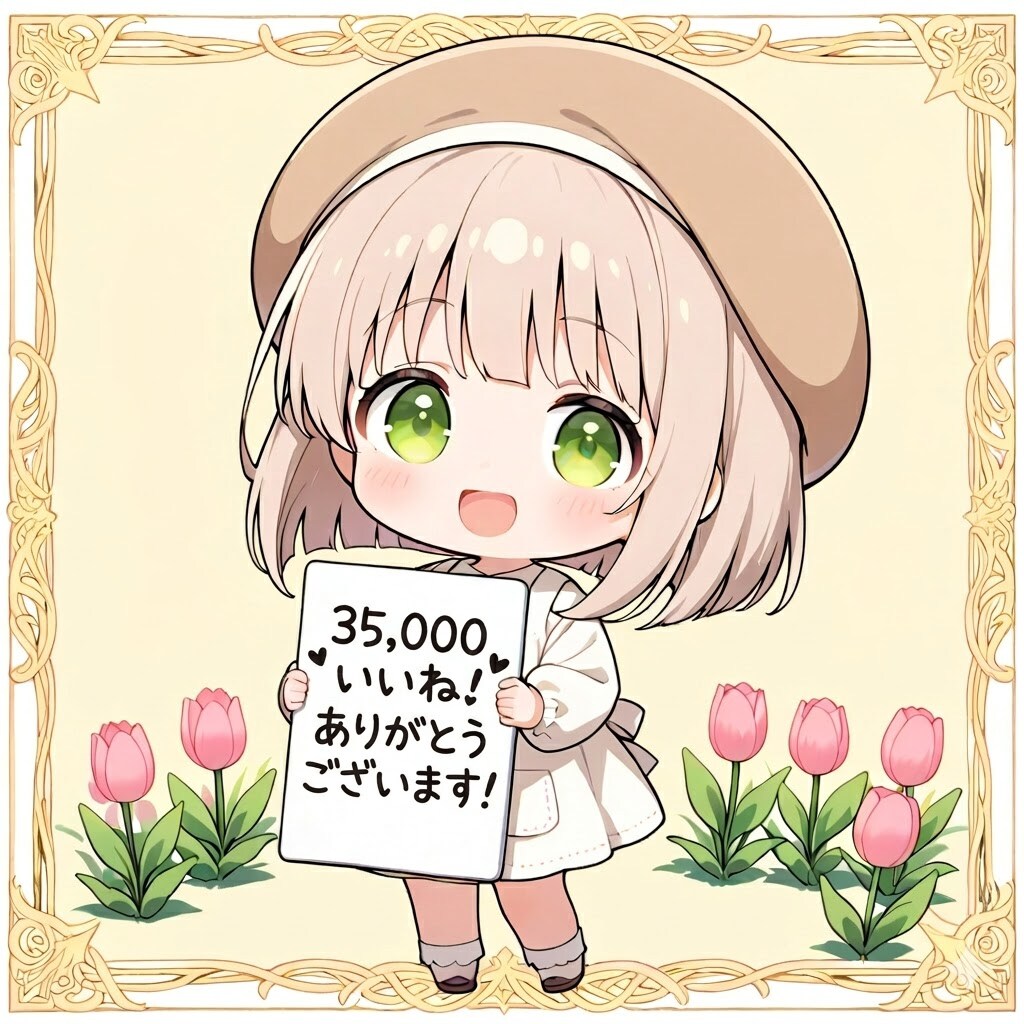 35,000いいね！ありがとうございます！