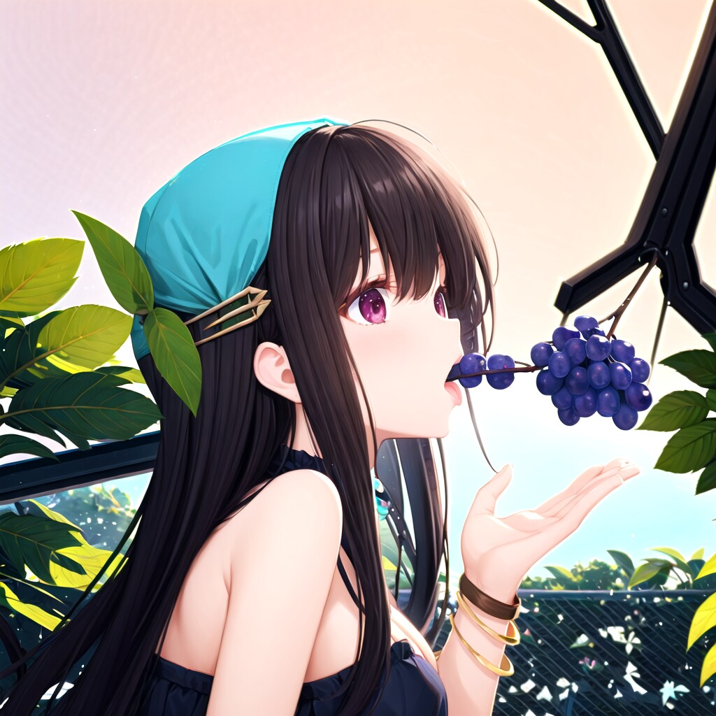 皮ごと喰らう(ブドウ編) | の人気AIイラスト・グラビア