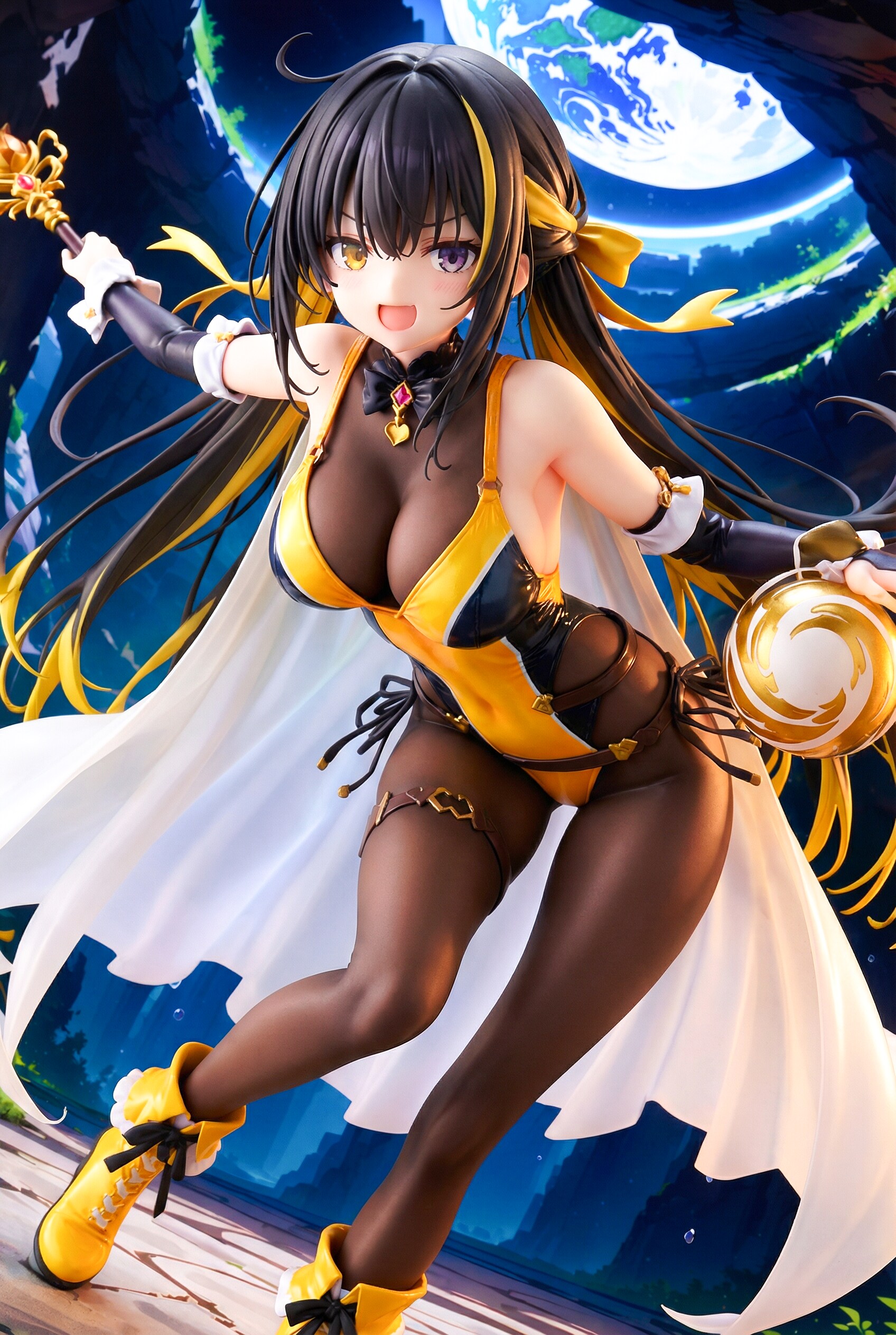 黒ぴちギャル魔法使いちゃんフィギュア♡