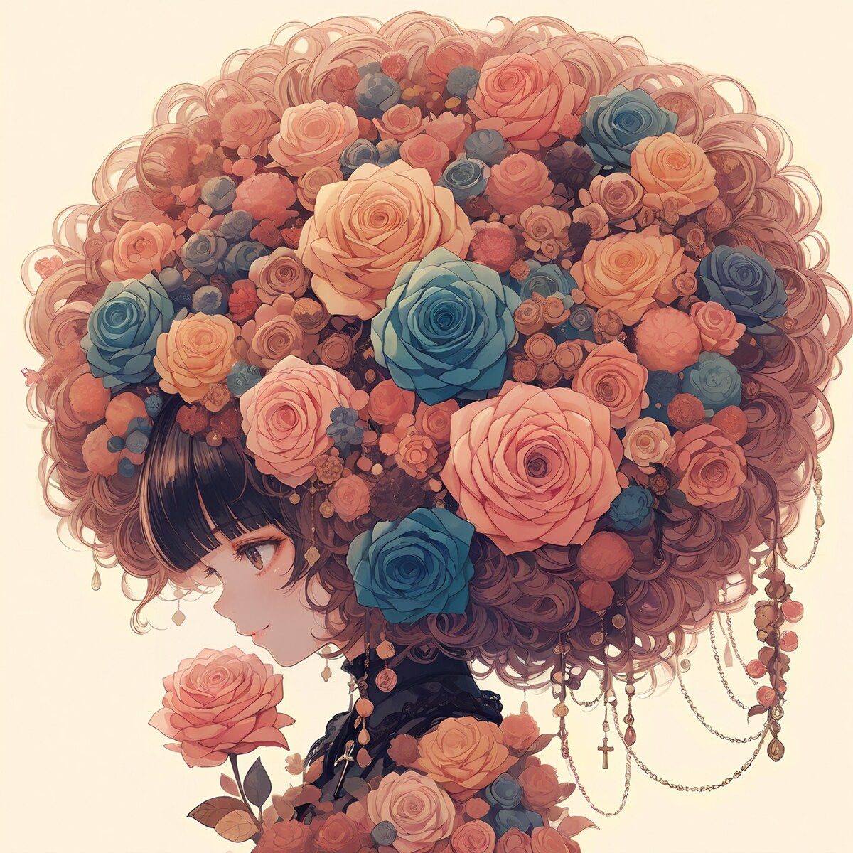 薔薇でオシャレに