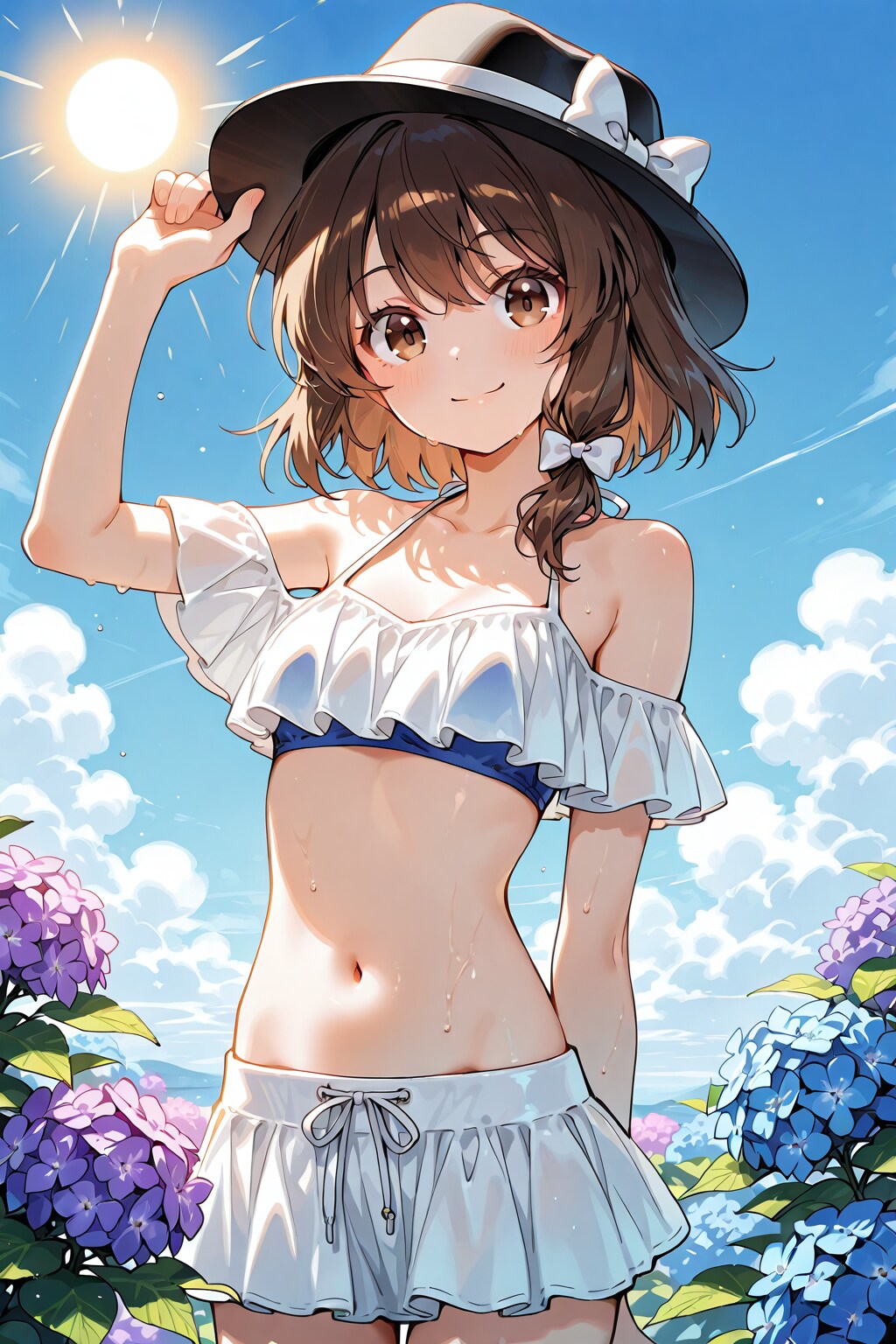 梅雨の晴れ間の蓮子
