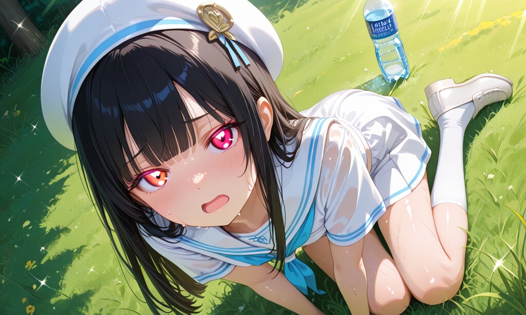 暑さでぐったり