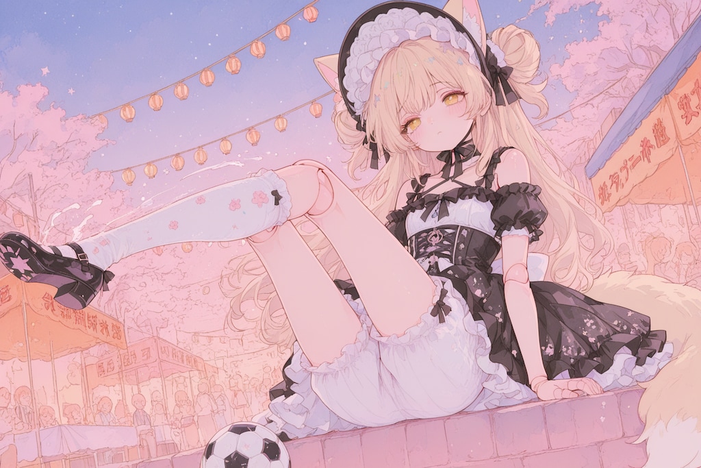 星空とミラちゃん