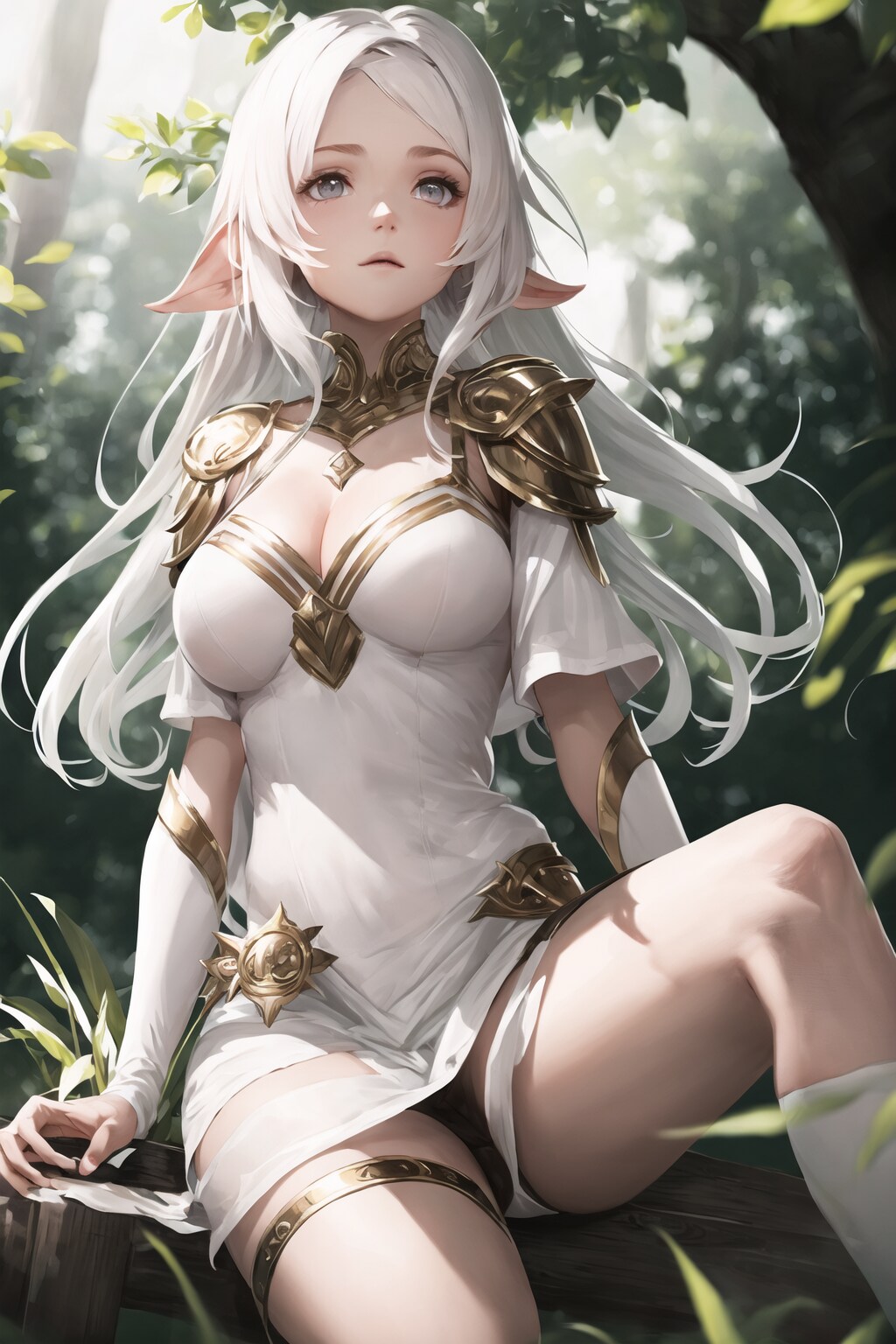 銀髪のエルフ姉さん