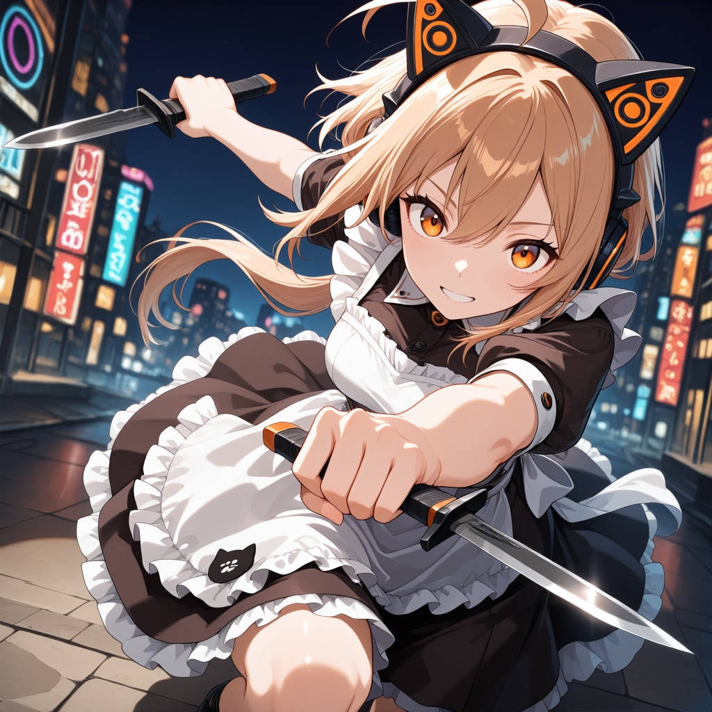 たたかうメイド | の人気AIイラスト・グラビア