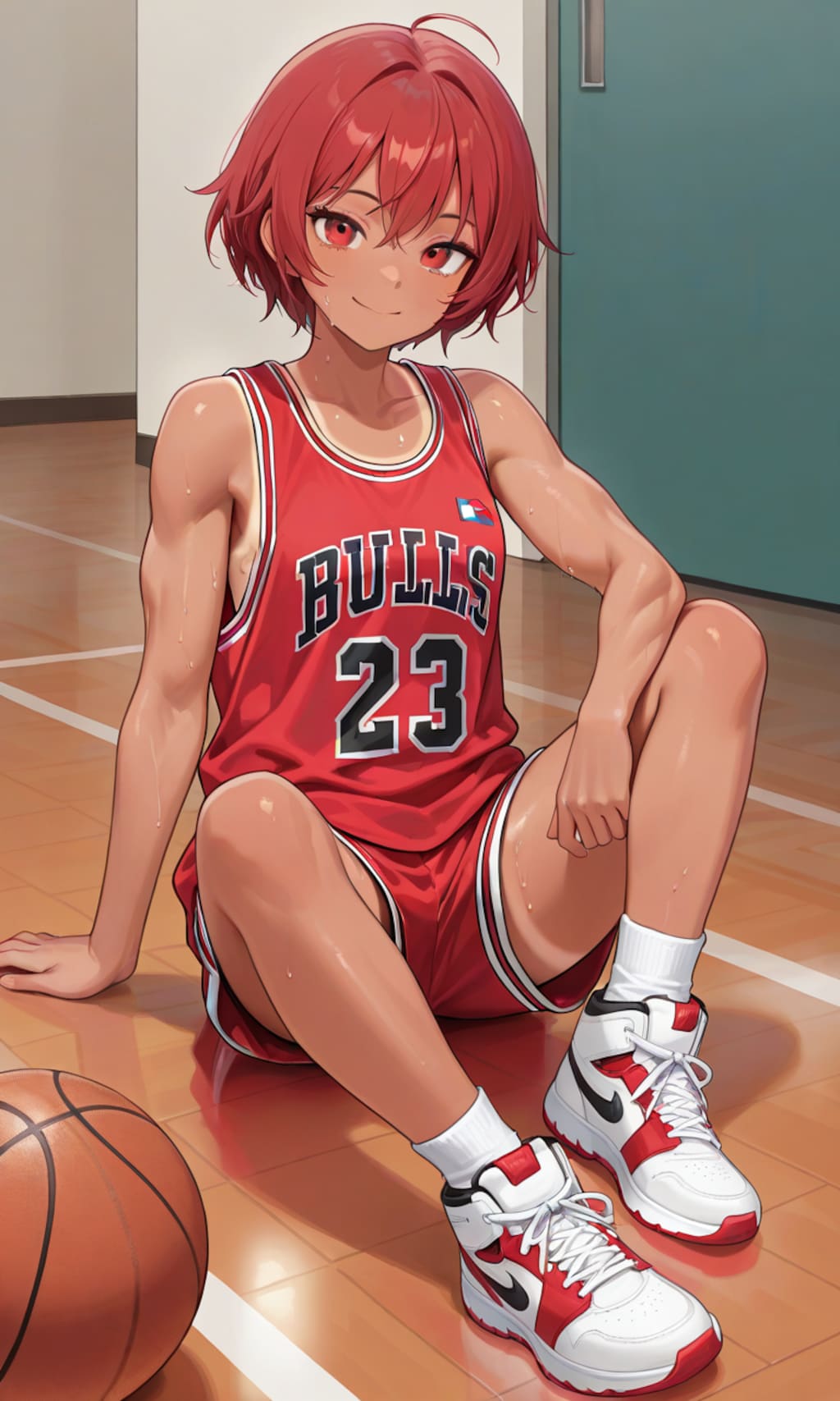 スポーツ少女のふくらはぎ