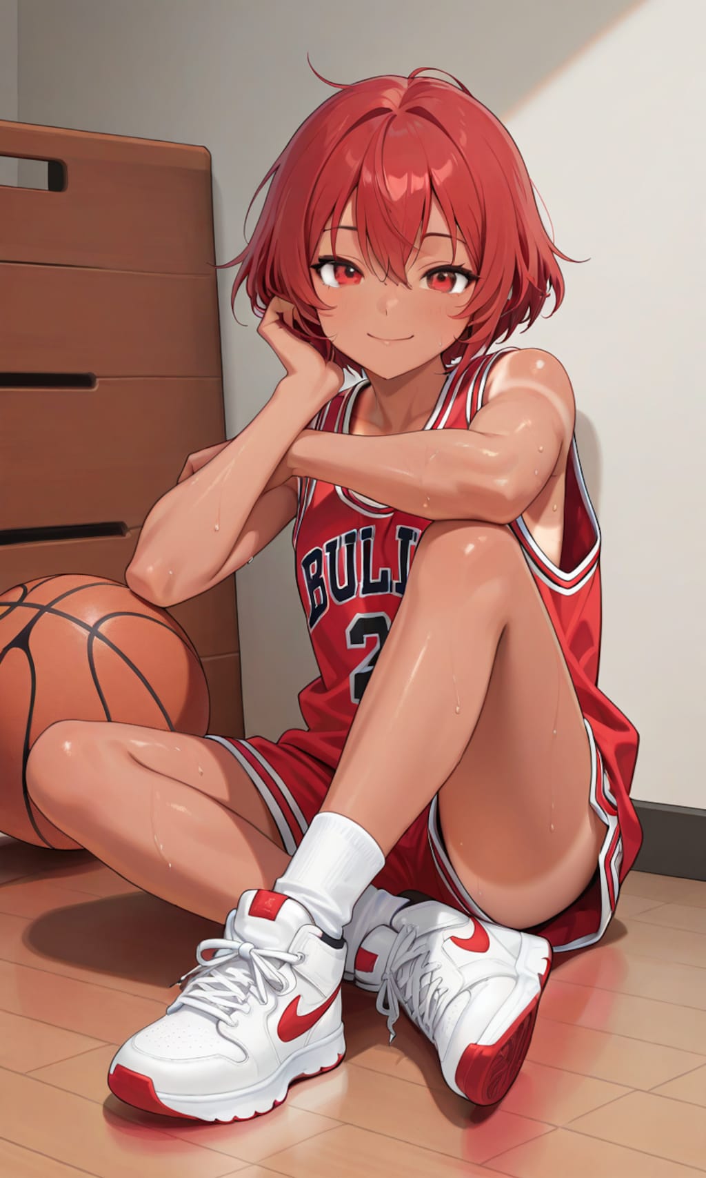 スポーツ少女のふくらはぎ
