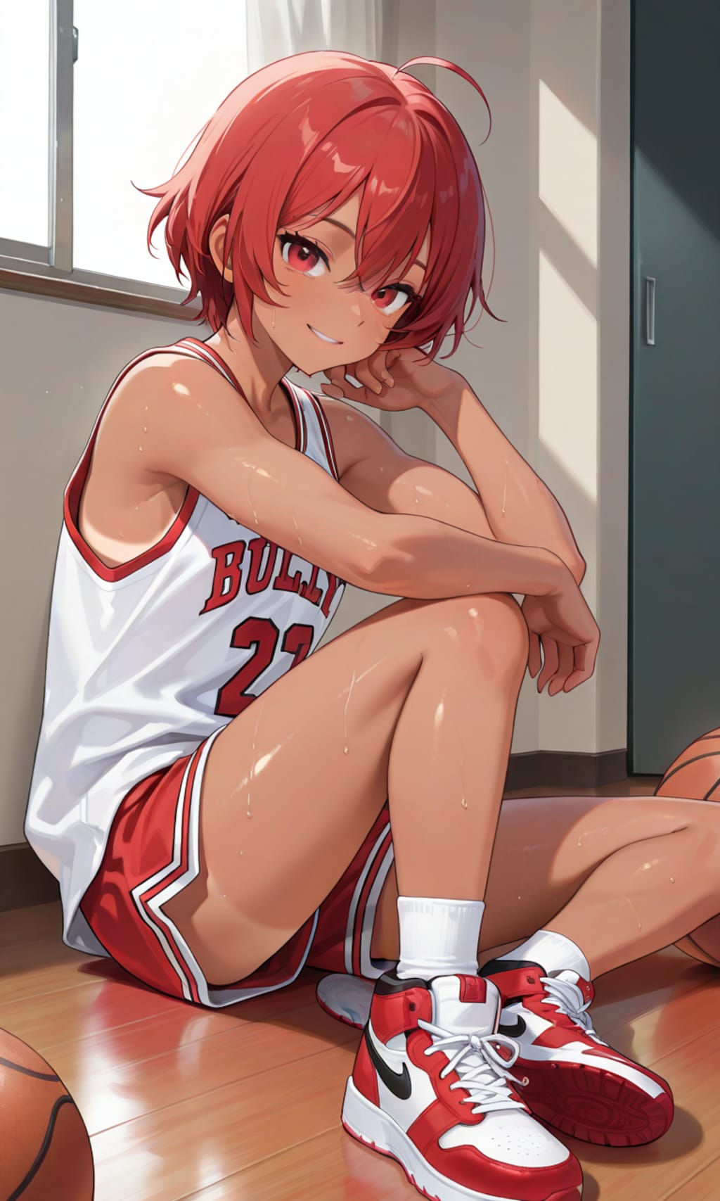 スポーツ少女のふくらはぎ