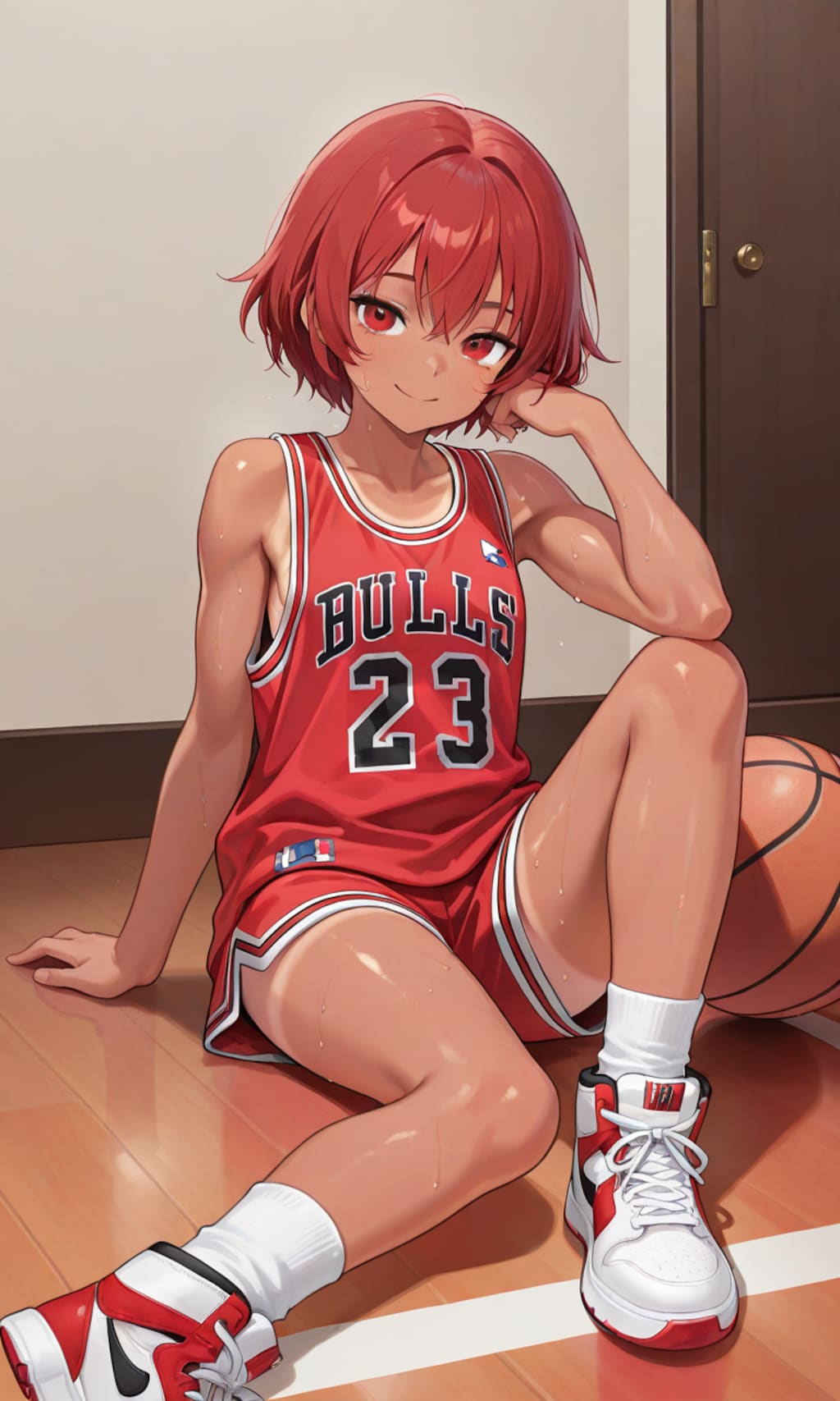 スポーツ少女のふくらはぎ
