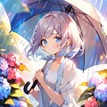 雨、紫陽花 2枚目