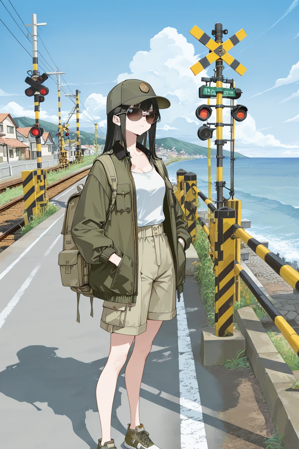 ししょちゃんミリタリーコーデ風