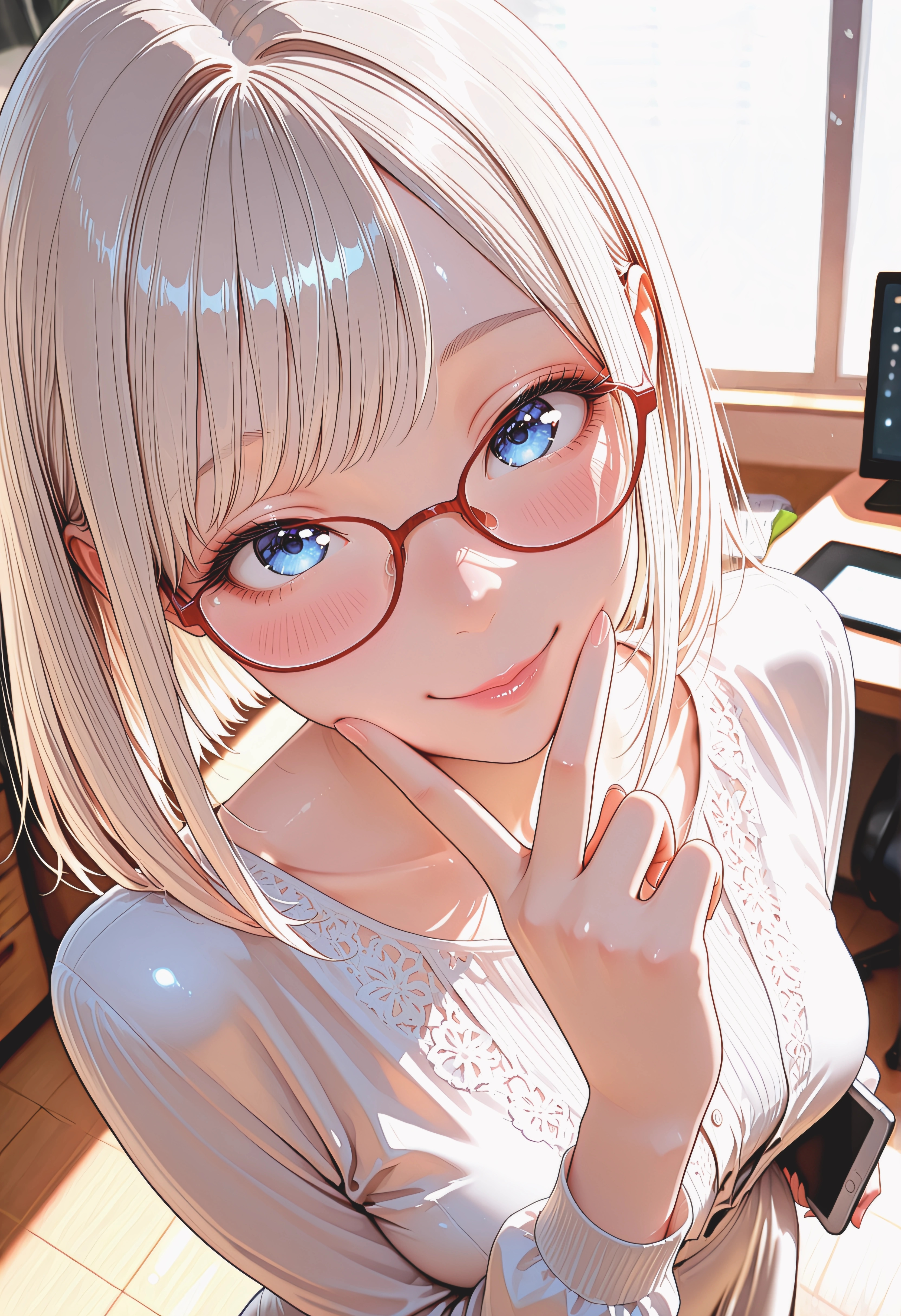 美月ちゃんお仕事中 | の人気AIイラスト・グラビア