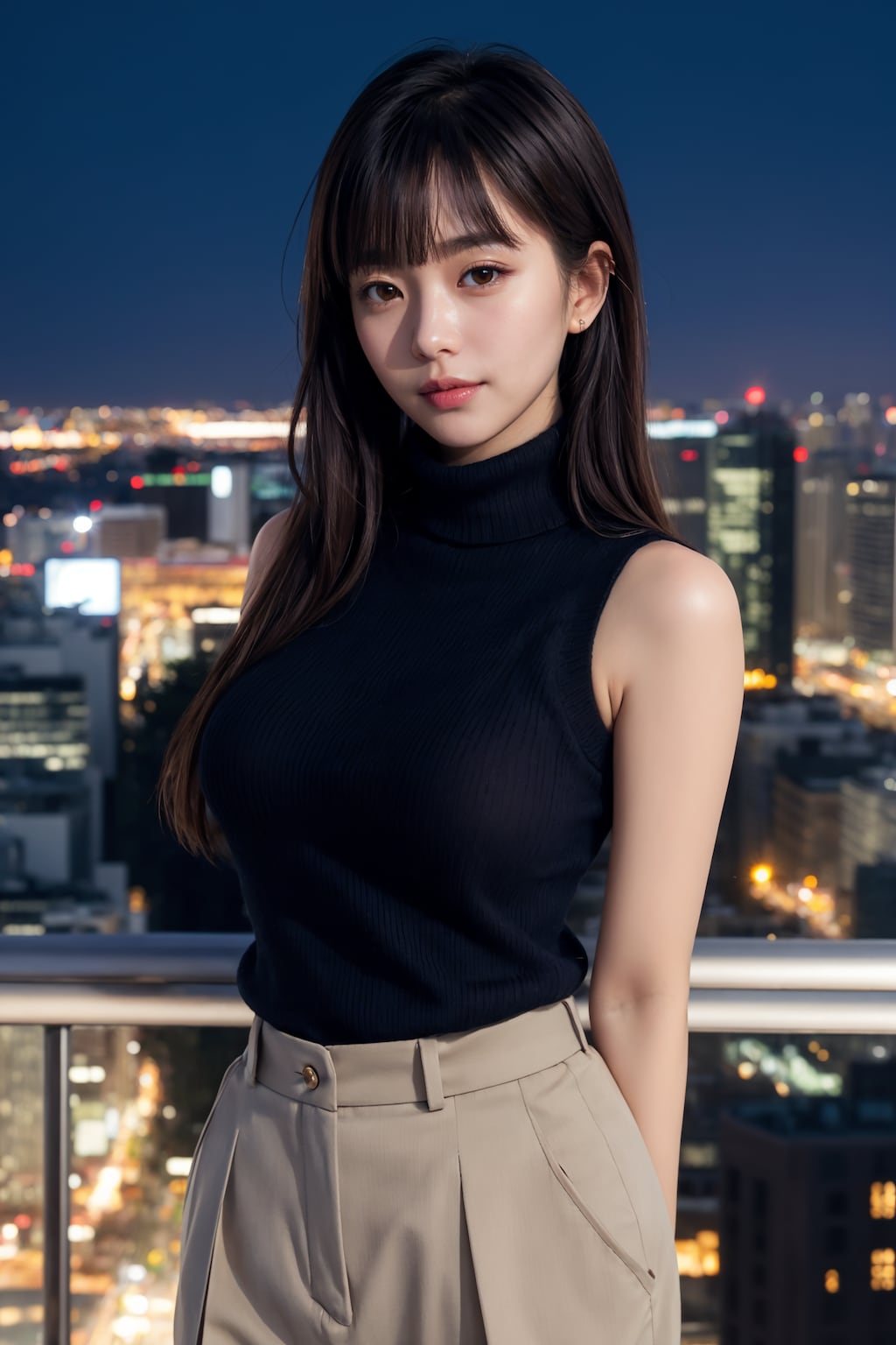 ノースリーブタートルネックニットちゃん 8/10