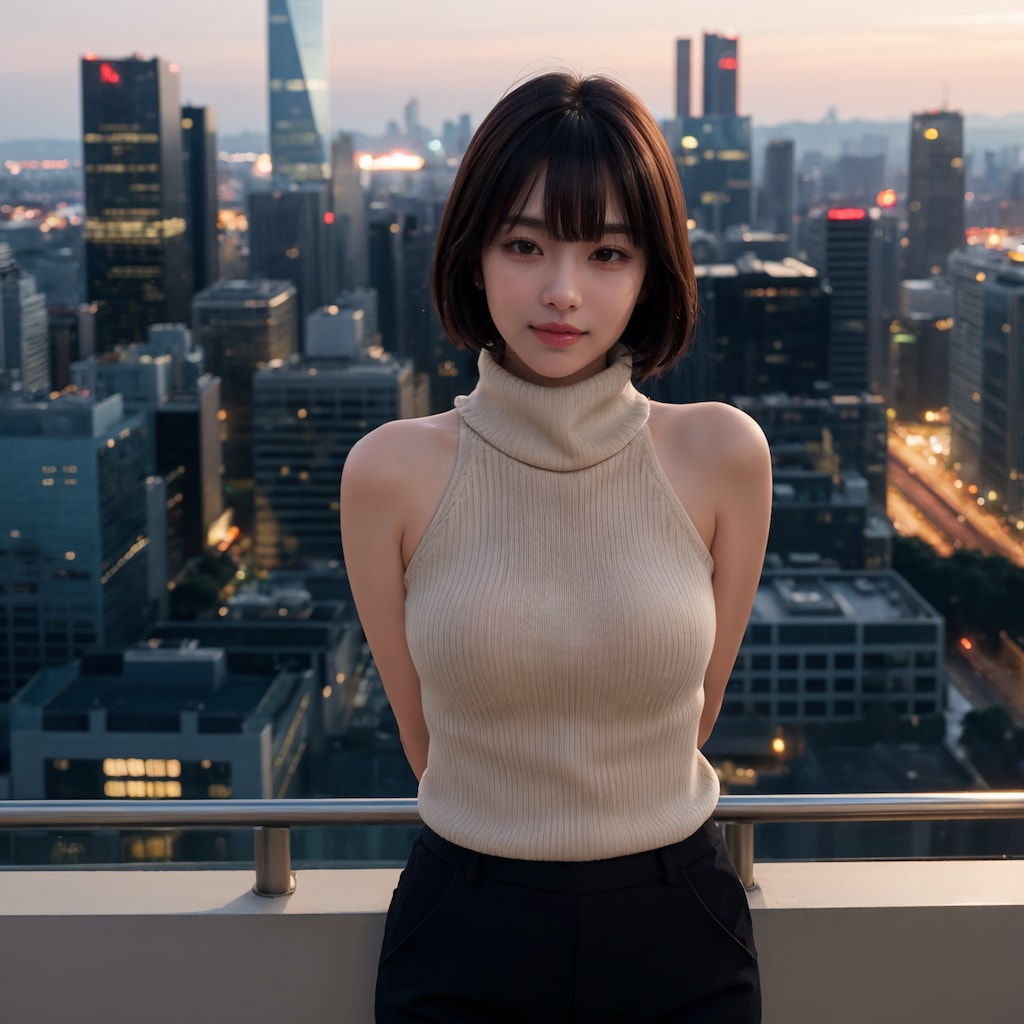 ノースリーブタートルネックニットちゃん 8/10