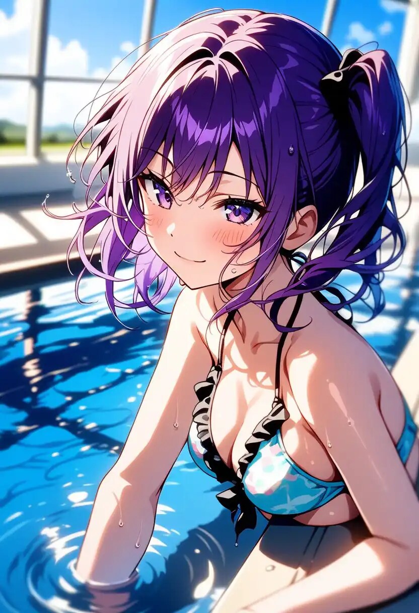 水着👙の美少女