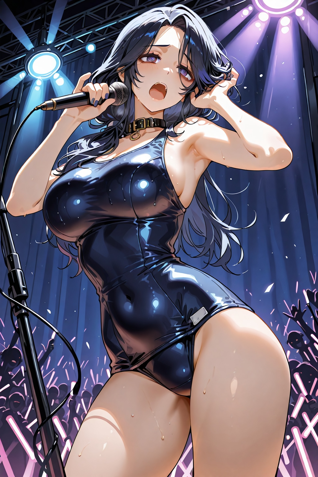 残念美人な年増のスク水オブロック(のりのり？)