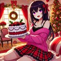 クリスマスケーキと、黒髪ロング少女★その1(5枚) 4枚目