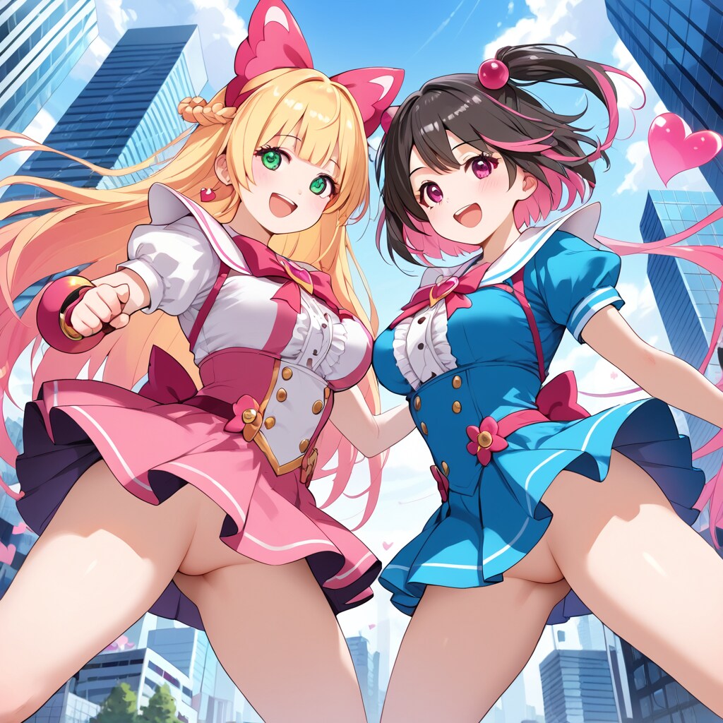 隠蔽魔法で絶対にパンチラしない魔法少女