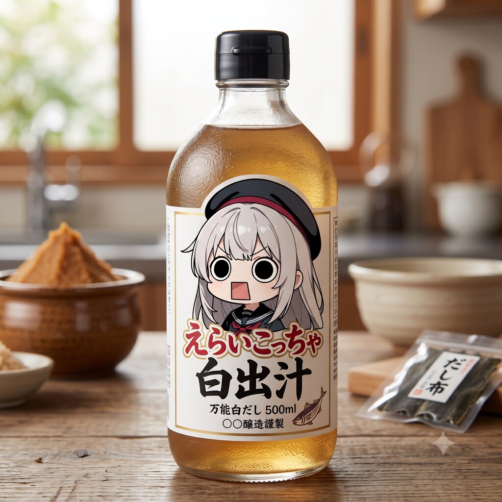 えらいこっちゃ嬢印の白出汁