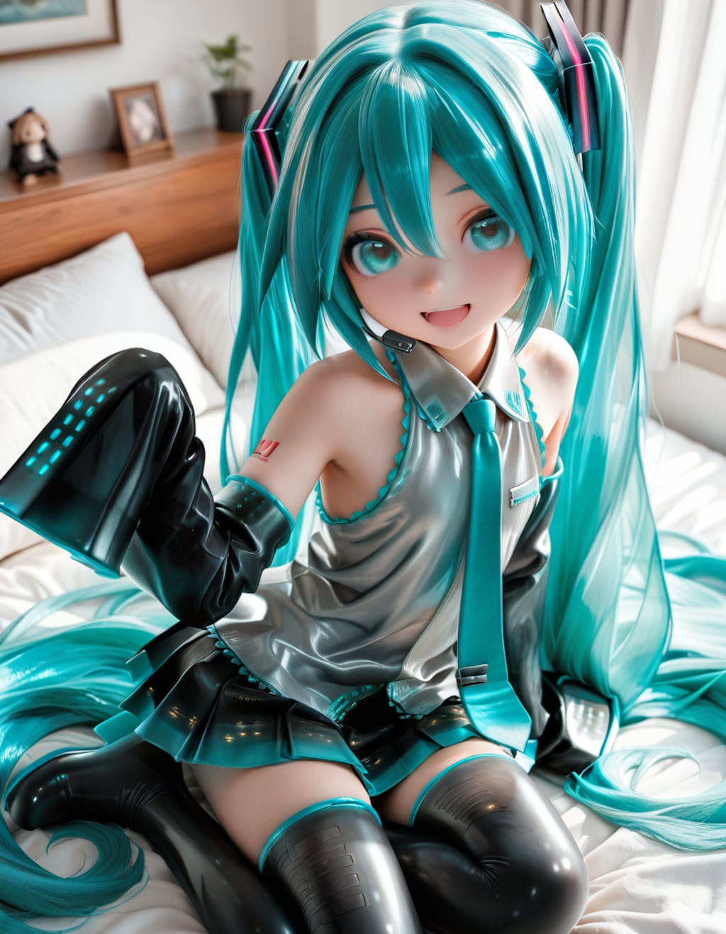 初〇ミク_001（グレー）