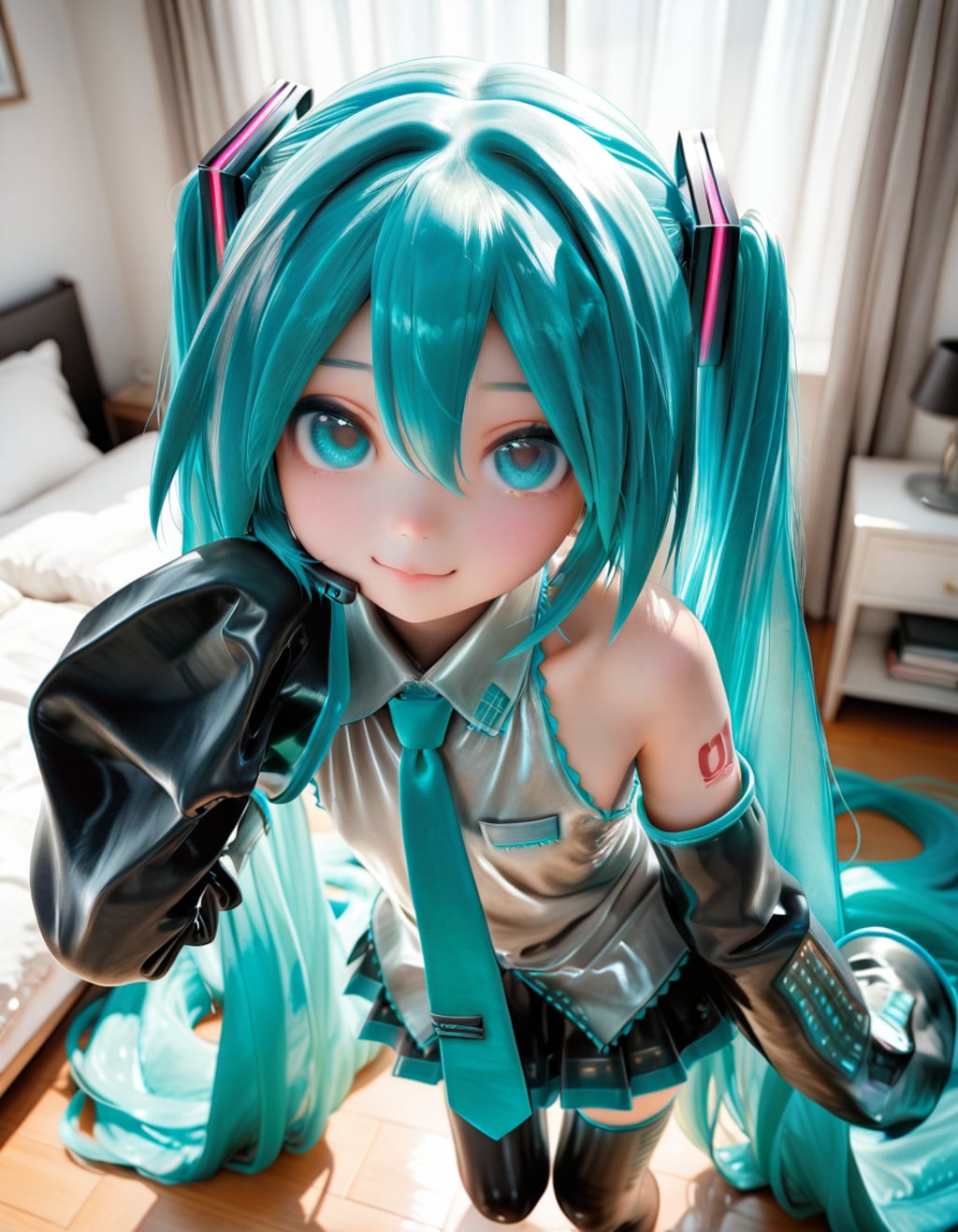 初〇ミク_001（グレー）