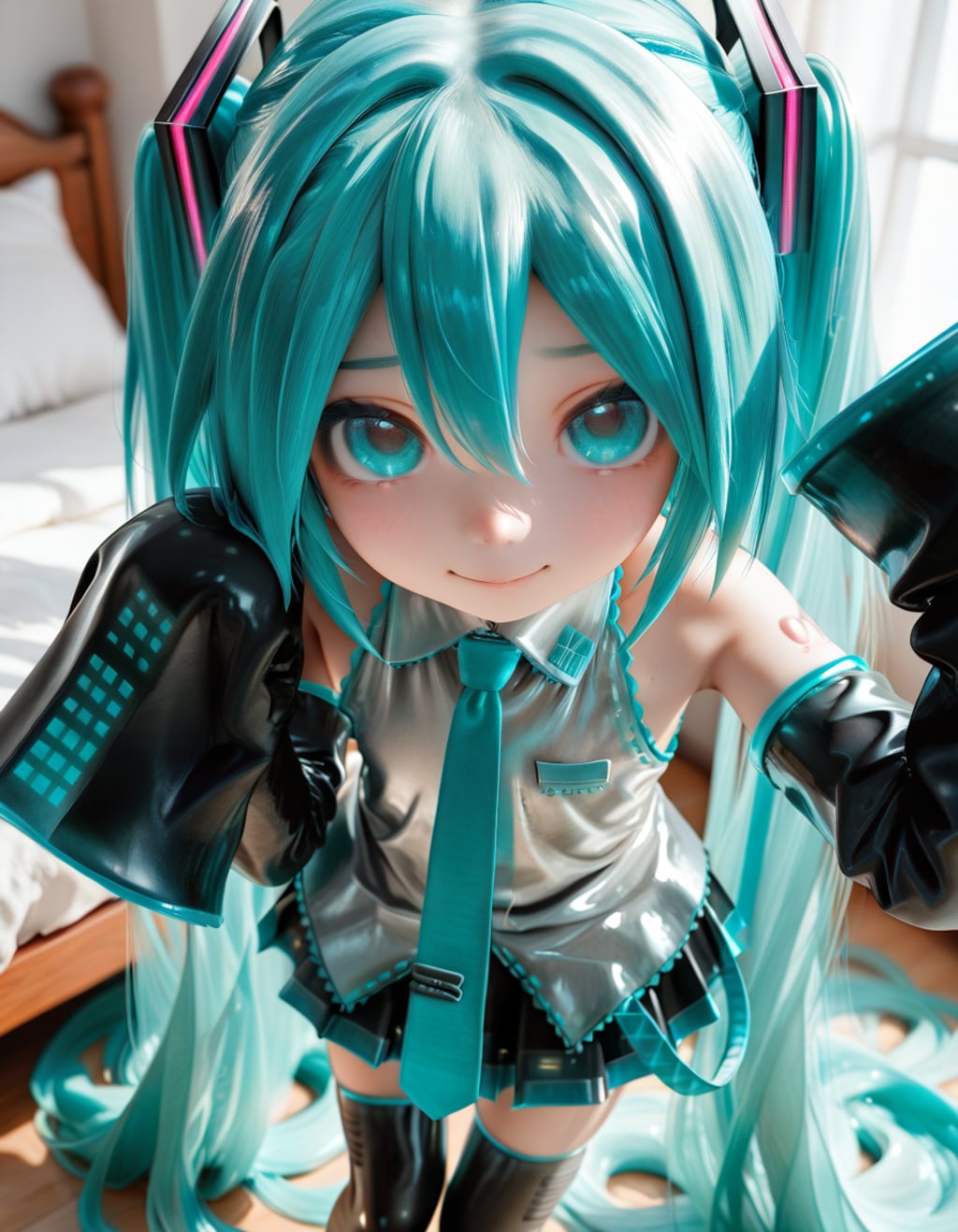 初〇ミク_001（グレー）