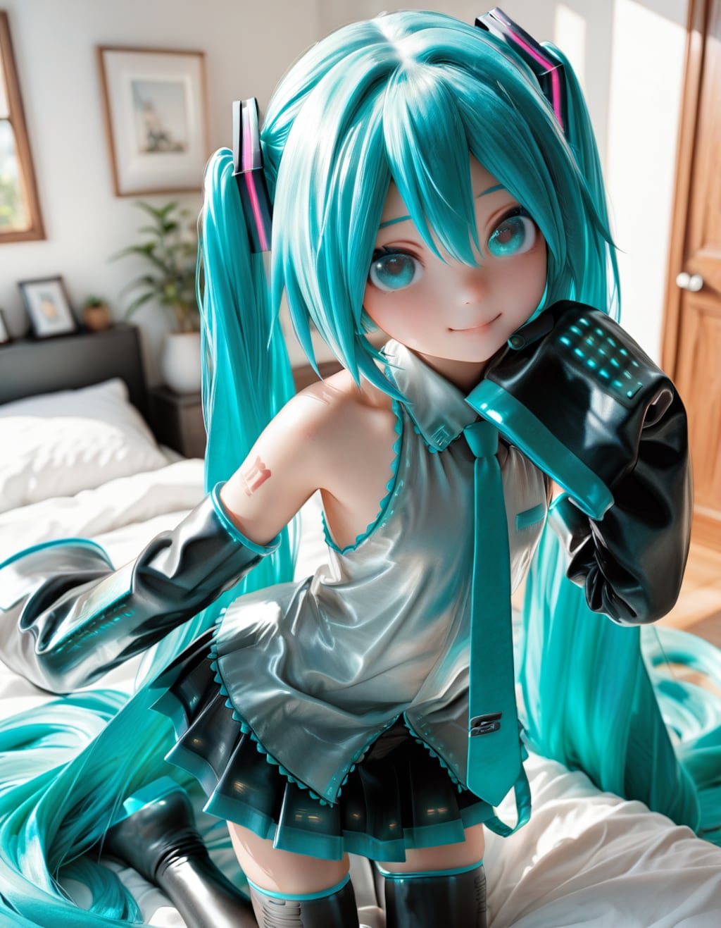 初〇ミク_001（グレー）