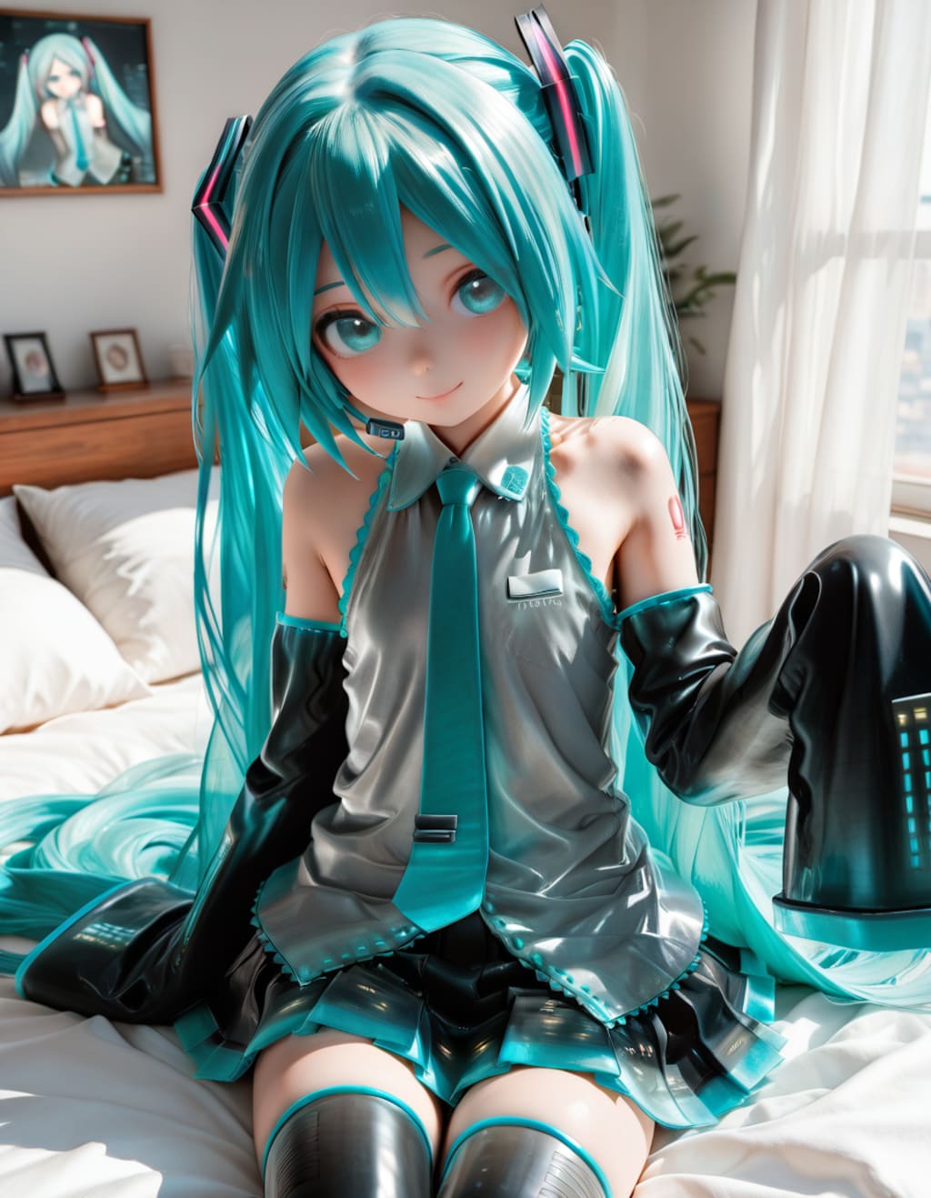 初〇ミク_001（グレー）